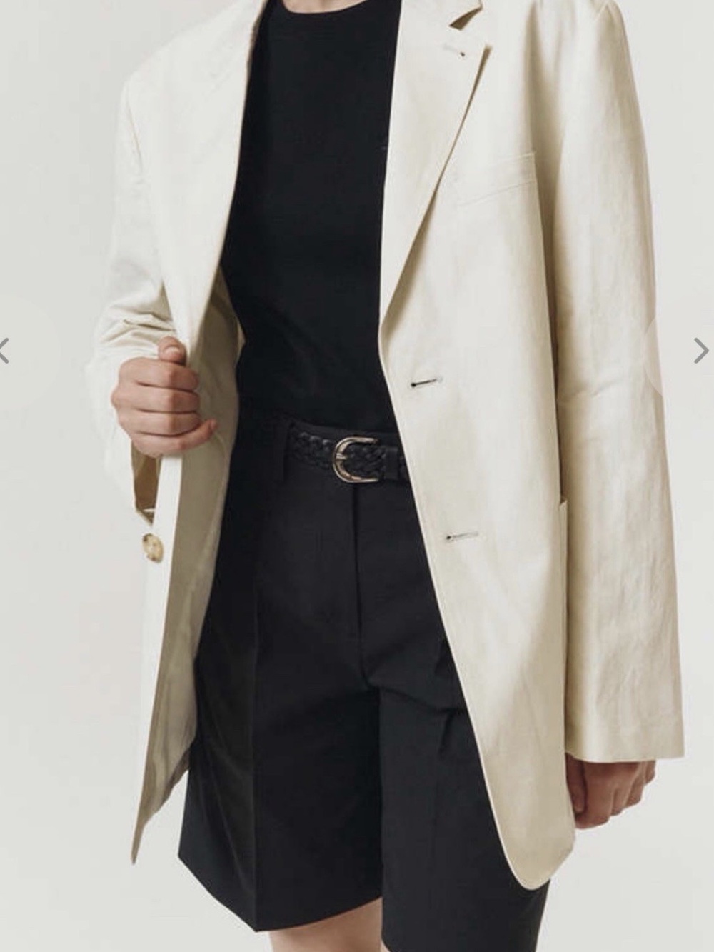 Dunst oversized Classic Cream Women's Blazer - Lightweight Tailored Jacket